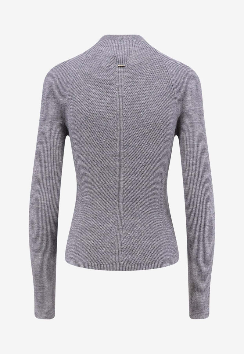 Hugo Boss Foliora Wool Sweater Gray 50549166058_Light pastel grey_30893664