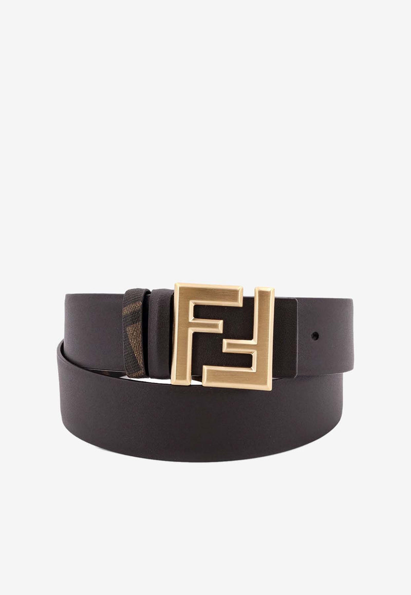 Fendi FF Square Reversible Leather Belt Brown 7C0541ASIWF1S9U_EBANO+TB MORO+O SAT_29850333