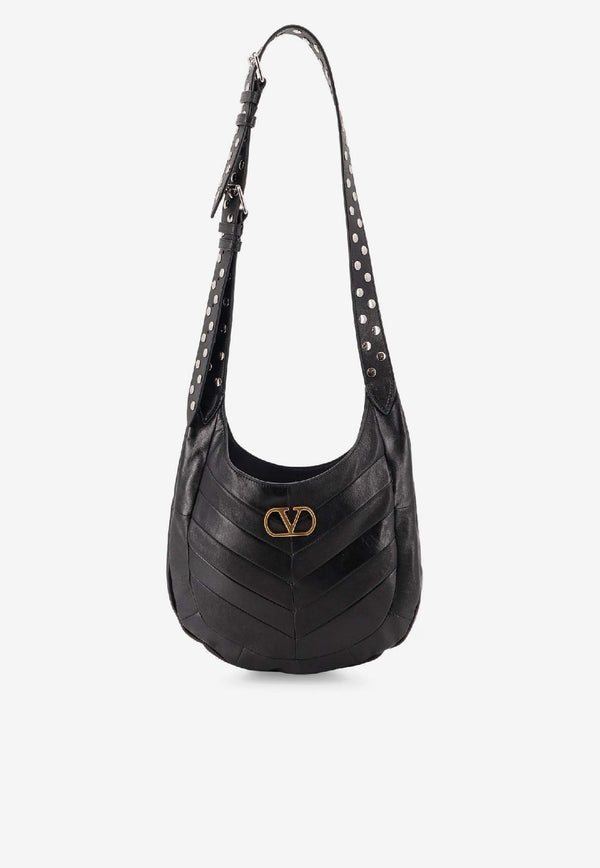 Valentino Small Hoboho Nappa Leather Shoulder Bag Black 7W0B0S63GHA0NO_Black_30005311