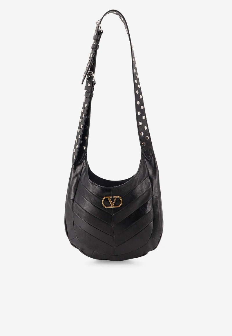 Valentino Small Hoboho Nappa Leather Shoulder Bag Black 7W0B0S63GHA0NO_Black_30005311