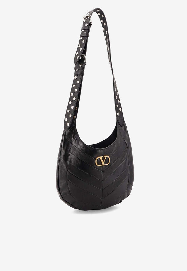 Valentino Small Hoboho Nappa Leather Shoulder Bag Black 7W0B0S63GHA0NO_Black_30005311