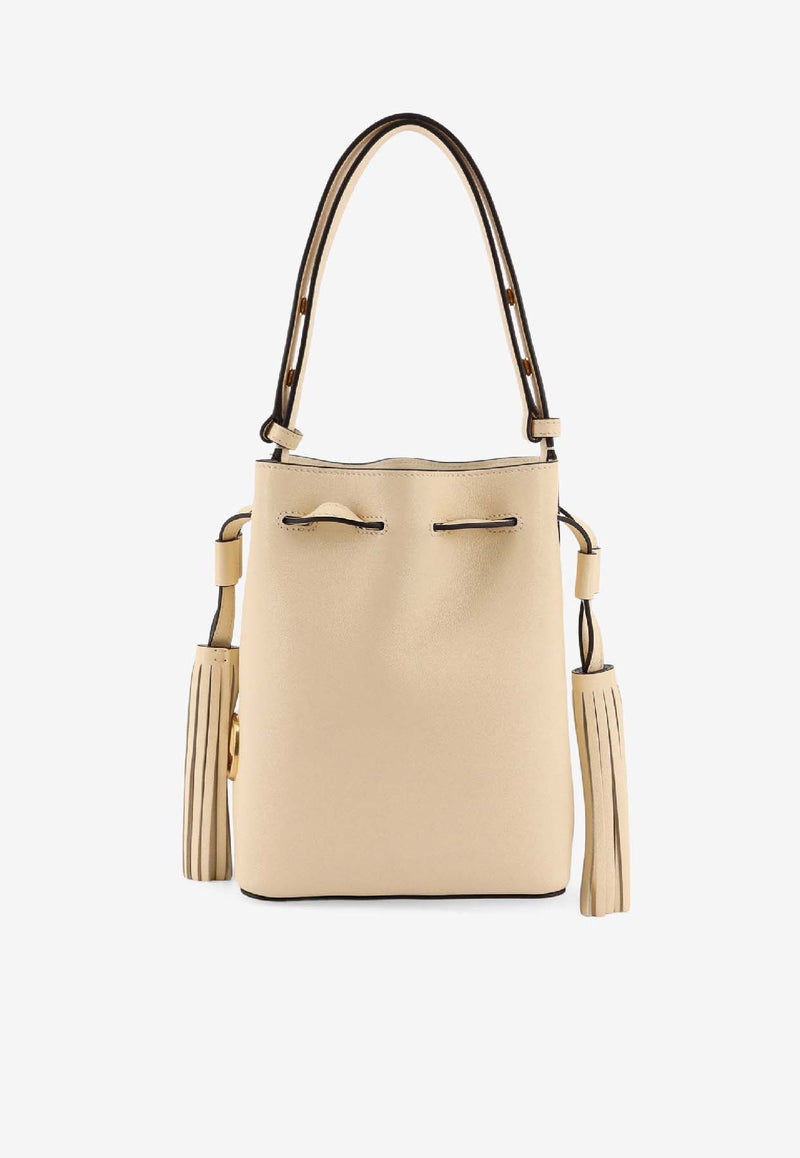 Valentino VLogo Leather Bucket Bag Butter 7W0B0S37HHLREN_BUTTER WHITE_30005164