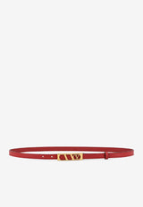 Valentino VLogo Signature Leather Belt Red 7W0T0SU1IYR0RO_ROSSO V_30005176