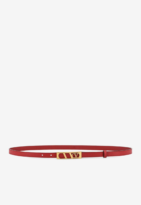 Valentino VLogo Signature Leather Belt Red 7W0T0SU1IYR0RO_ROSSO V_30005176