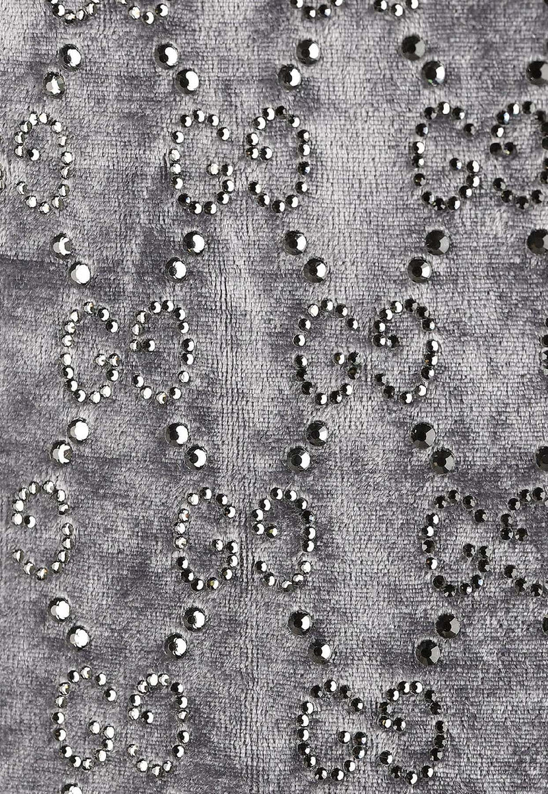 Gucci Embellished GG Logo Jumpsuit Gray 850293XUANS1037_GREY/MIX_29850019