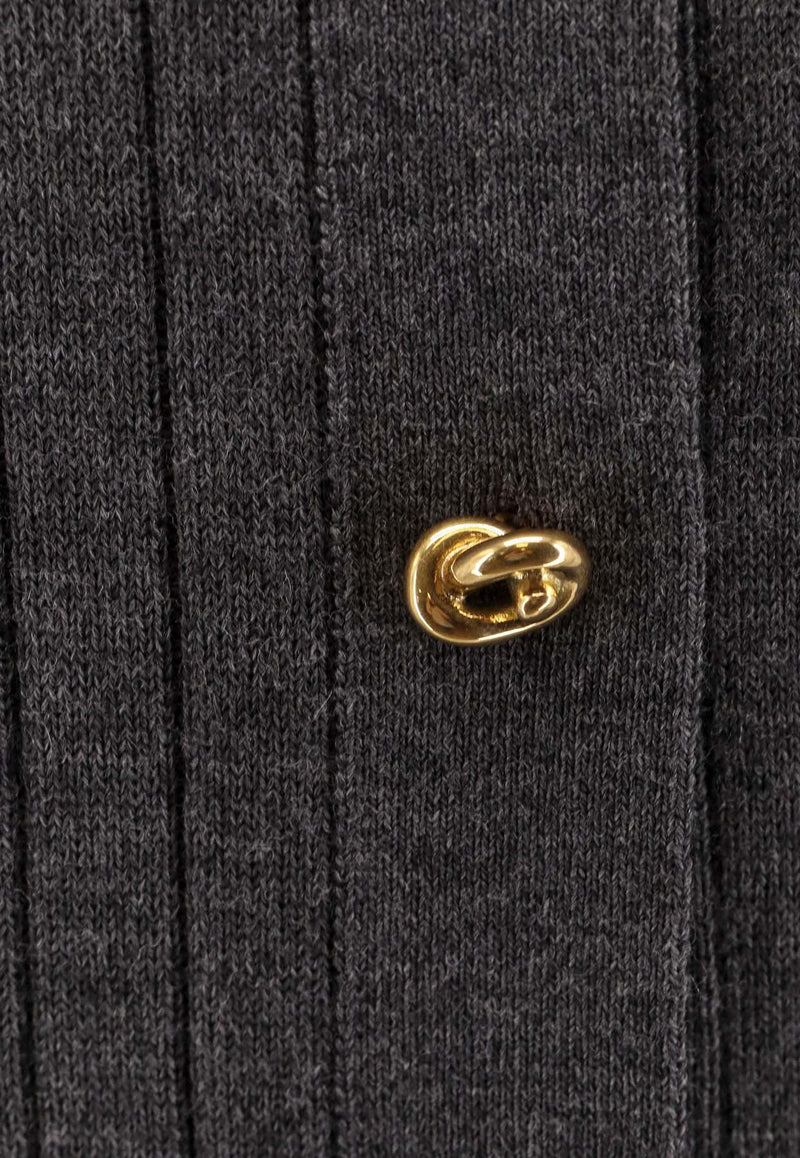 Bottega Veneta Rib-Knit Wool Cardigan 835337V5L701370_Grey_29770169