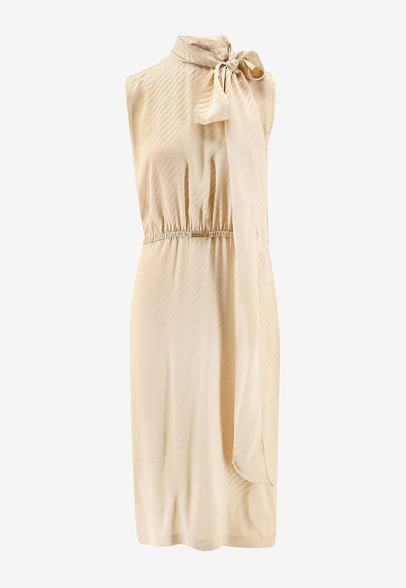 Gucci Silk Tied Midi Dress Beige 849716ZAM5B9853_GARDENIA_29854428