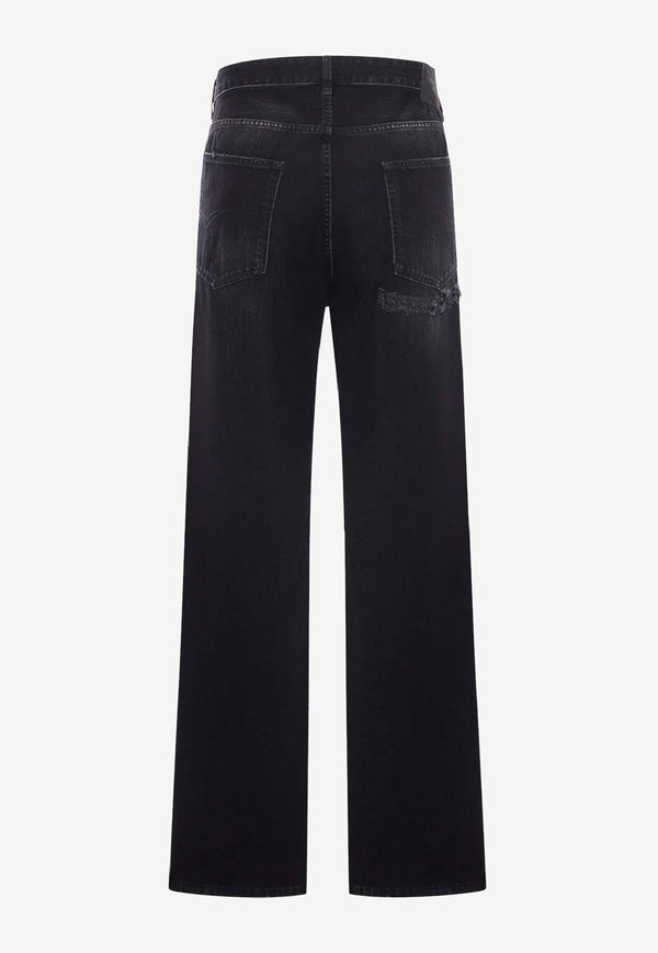 Balenciaga Straight-Leg Faded Jeans Black 851352TTW671037_BLACK FADE OUT_30893612