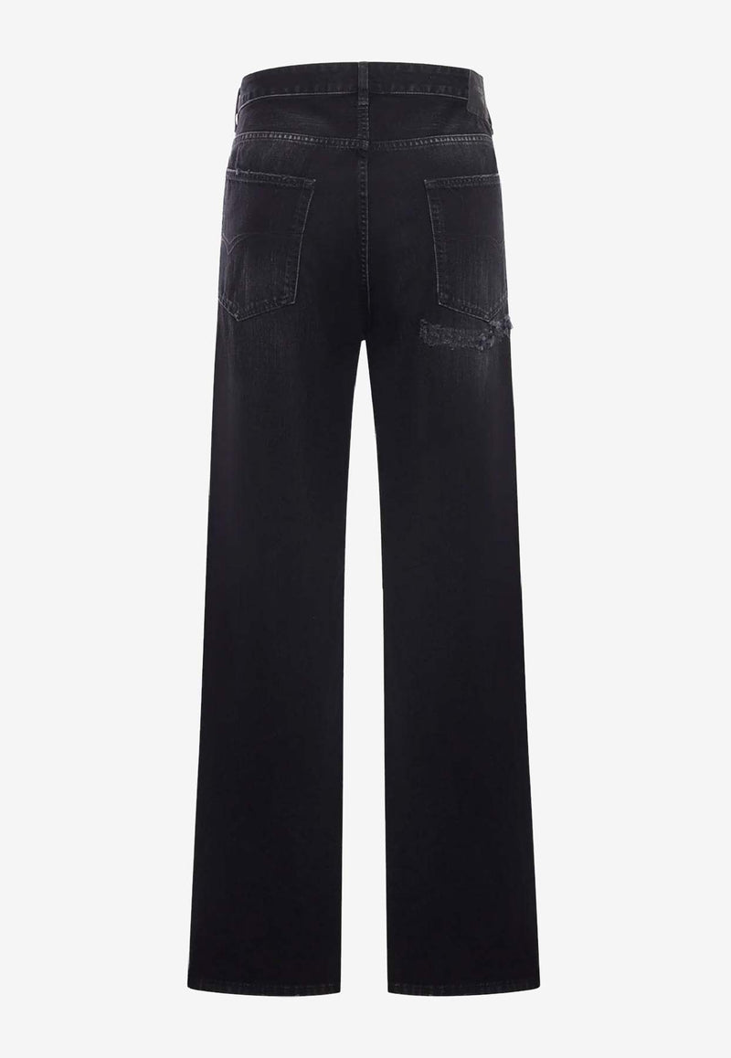Balenciaga Straight-Leg Faded Jeans Black 851352TTW671037_BLACK FADE OUT_30893612