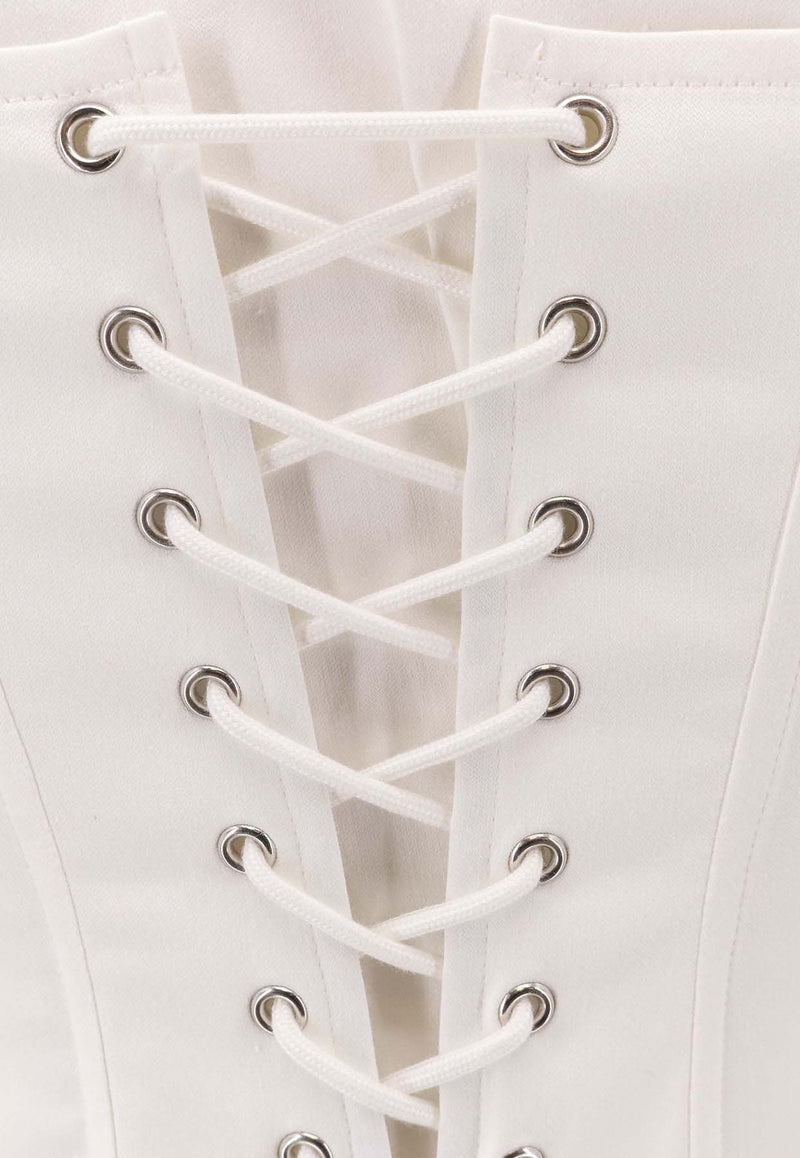 Balenciaga Corseted Cropped Shirt White 850782TSM199000_White_30005021