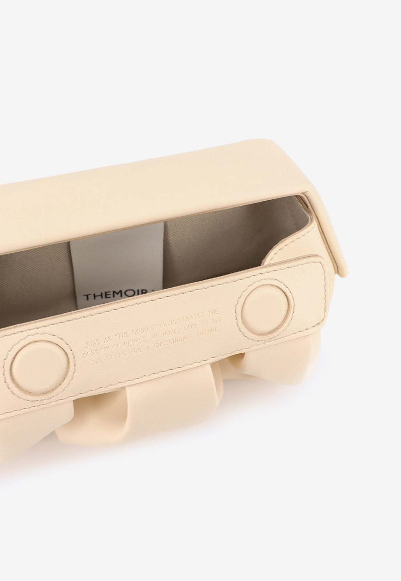 Themoirè Afrodite Faux Leather Clutch Bag Cream TMCOAFN81SHELL_White_35065917