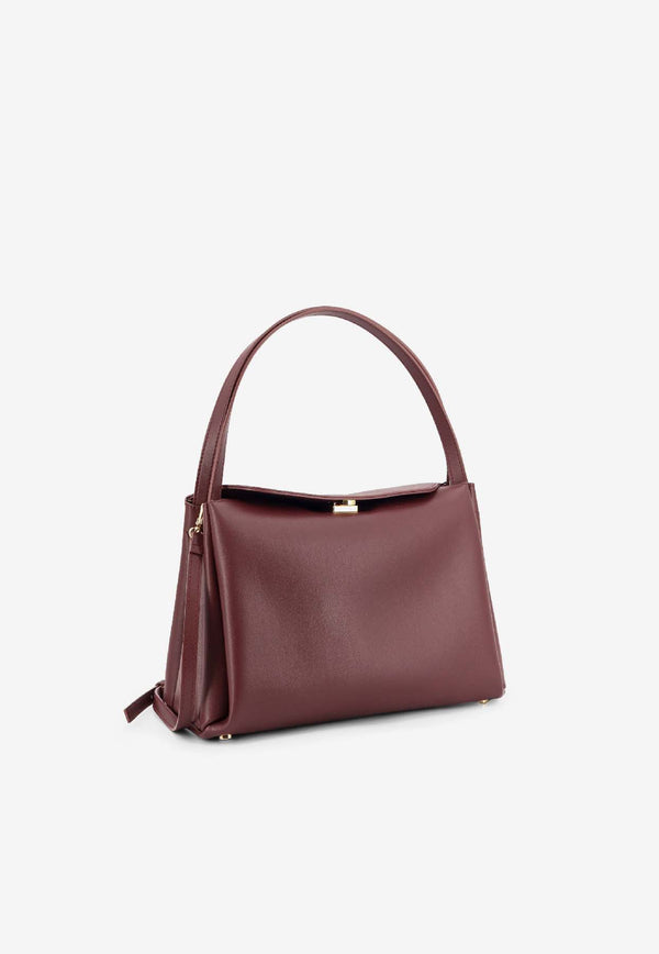 Themoirè Eudora Faux Leather Shoulder Bag Bordeaux TMFW25EUDN120PRUNE_Prune_35065821