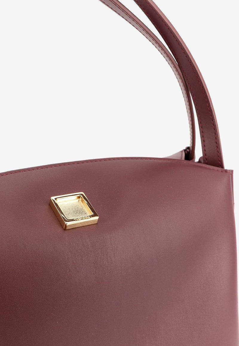Themoirè Eudora Faux Leather Shoulder Bag Bordeaux TMFW25EUDN120PRUNE_Prune_35065821