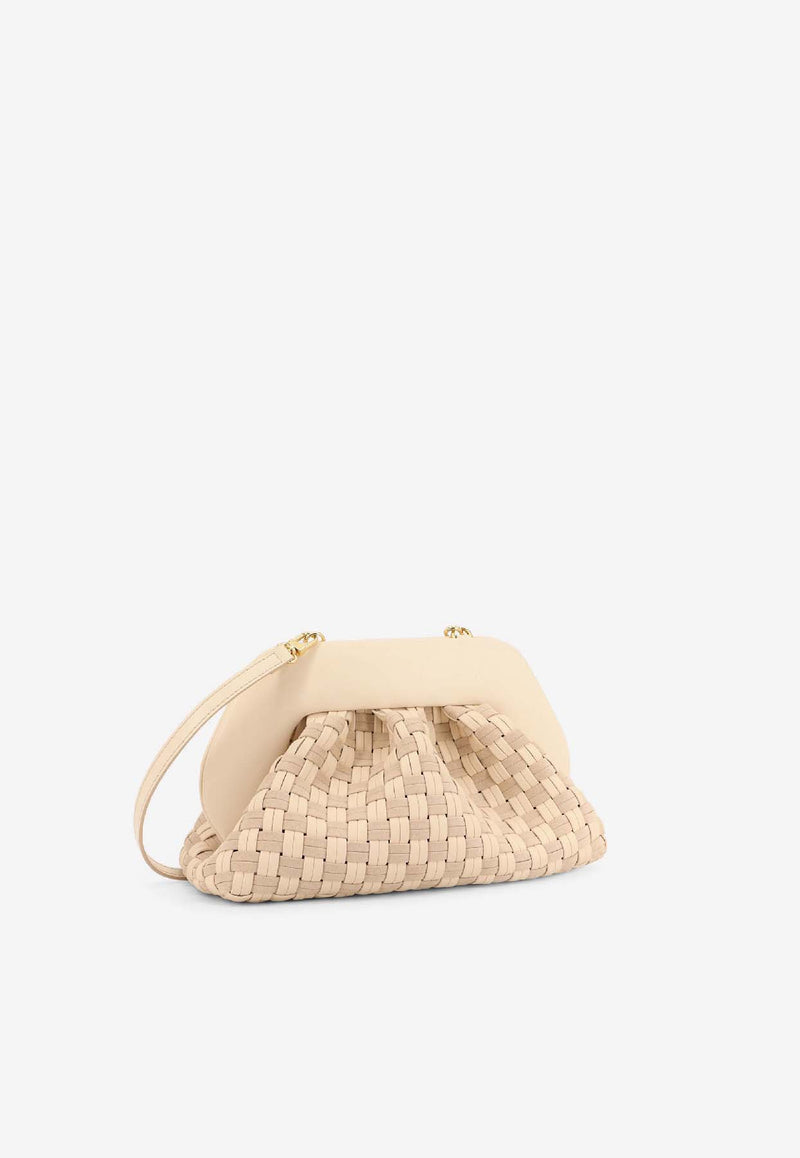 Themoirè Tia Faux Leather Clutch Bag Ivory TMFW25TMWSUE81SHELL_Ivory_35065949