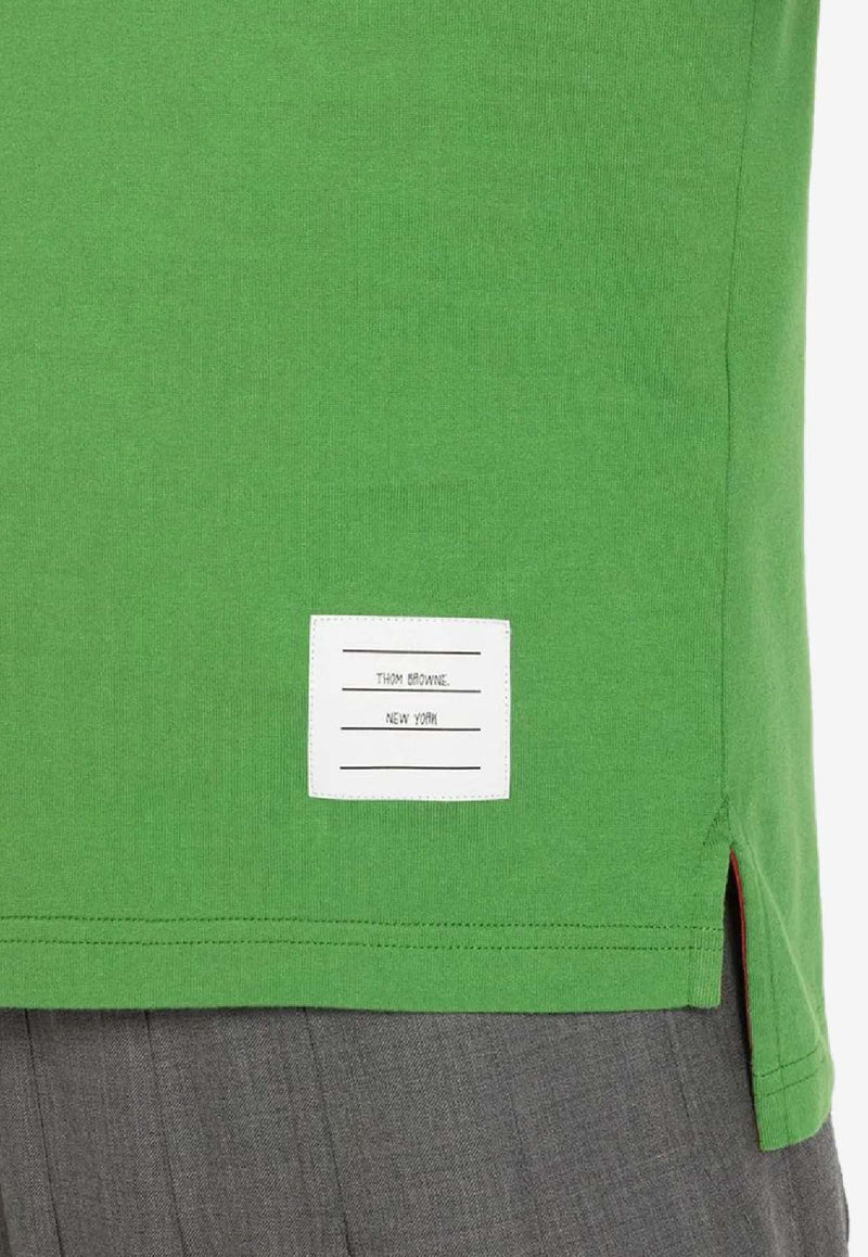 Thom Browne 4-bar Stripes Long-Sleeved T-shirt Green FJS103G07862_330