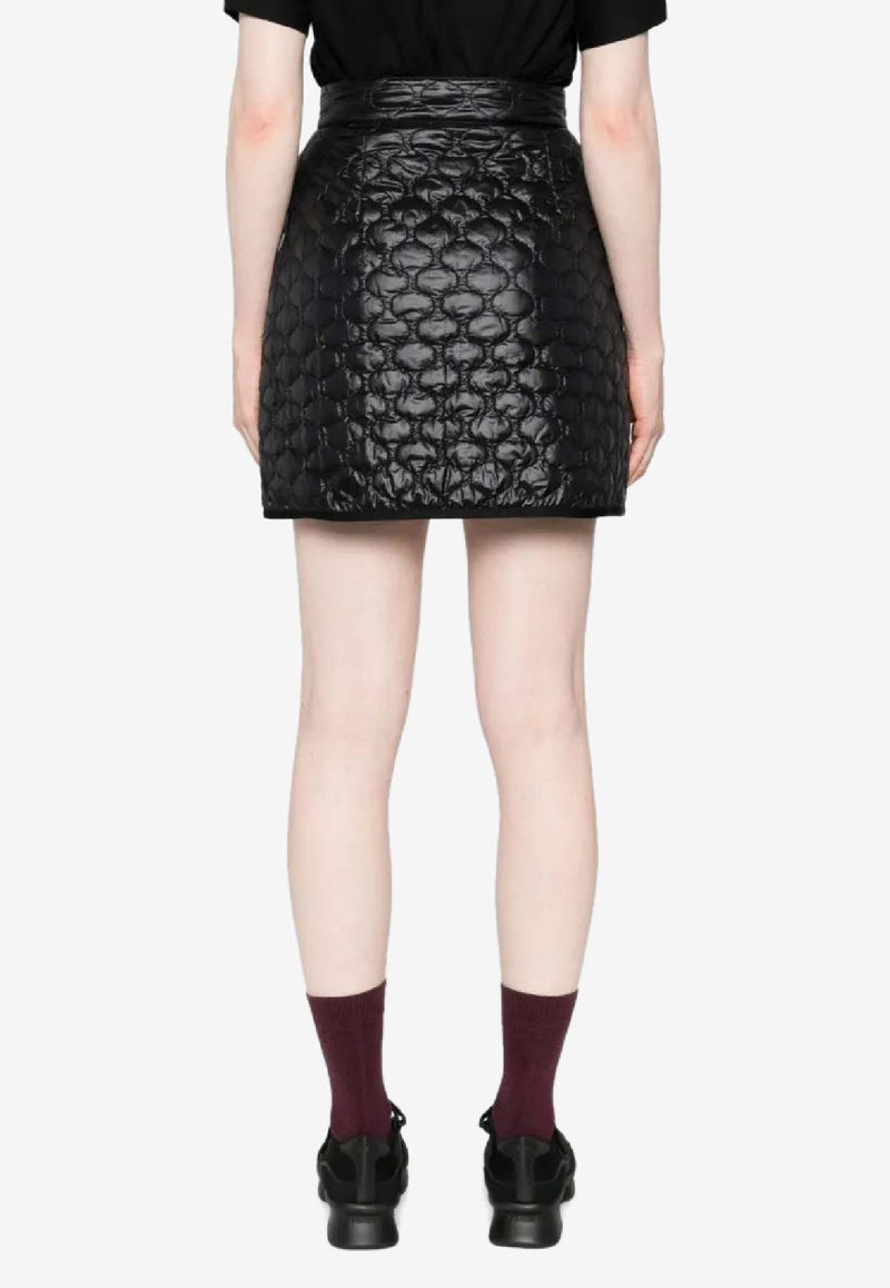Moncler Diamond Quilting Mini Skirt Black K20932D00036597YG_999