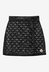 Moncler Diamond Quilting Mini Skirt Black K20932D00036597YG_999
