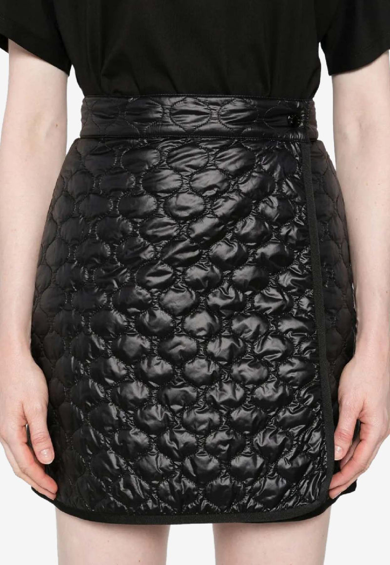 Moncler Diamond Quilting Mini Skirt Black K20932D00036597YG_999