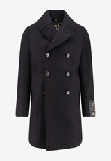 Sealup Genova Double-Breasted Wool Coat Gray 50092759136_Grey_35065786