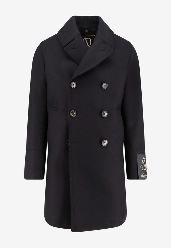 Sealup Genova Double-Breasted Wool Coat Gray 50092759136_Grey_35065786