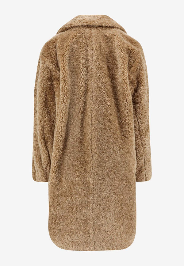 Hugo Boss Catedy Faux Fur Coat Beige 50548583222_Rust copper_30893655