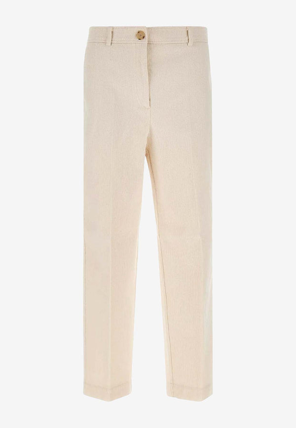 Hugo Boss Corduroy Straight-Leg Pants Beige 50549169118_Light pastel grey_30893780