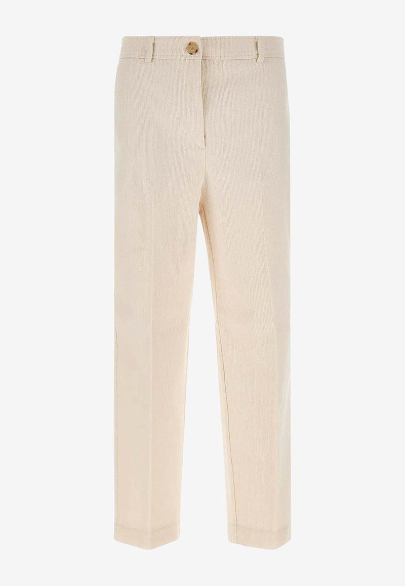 Hugo Boss Corduroy Straight-Leg Pants Beige 50549169118_Light pastel grey_30893780