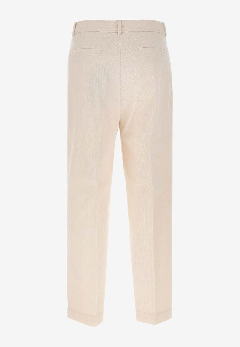 Hugo Boss Corduroy Straight-Leg Pants Beige 50549169118_Light pastel grey_30893780