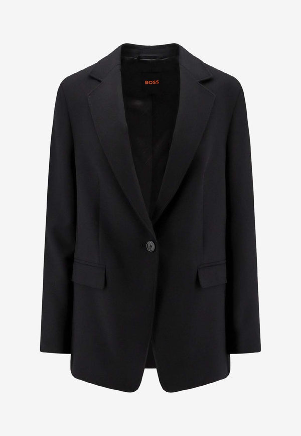 Hugo Boss Jabla Single-Breasted Blazer Black 50549396001_Black_30893685