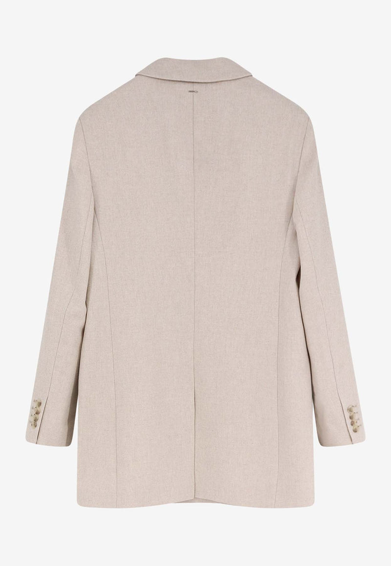 Hugo Boss Jukana Wool-Blend Double-Breasted Blazer White 50548736118_OPEN WHITE_30893602