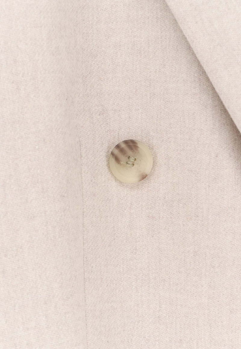 Hugo Boss Jukana Wool-Blend Double-Breasted Blazer White 50548736118_OPEN WHITE_30893602