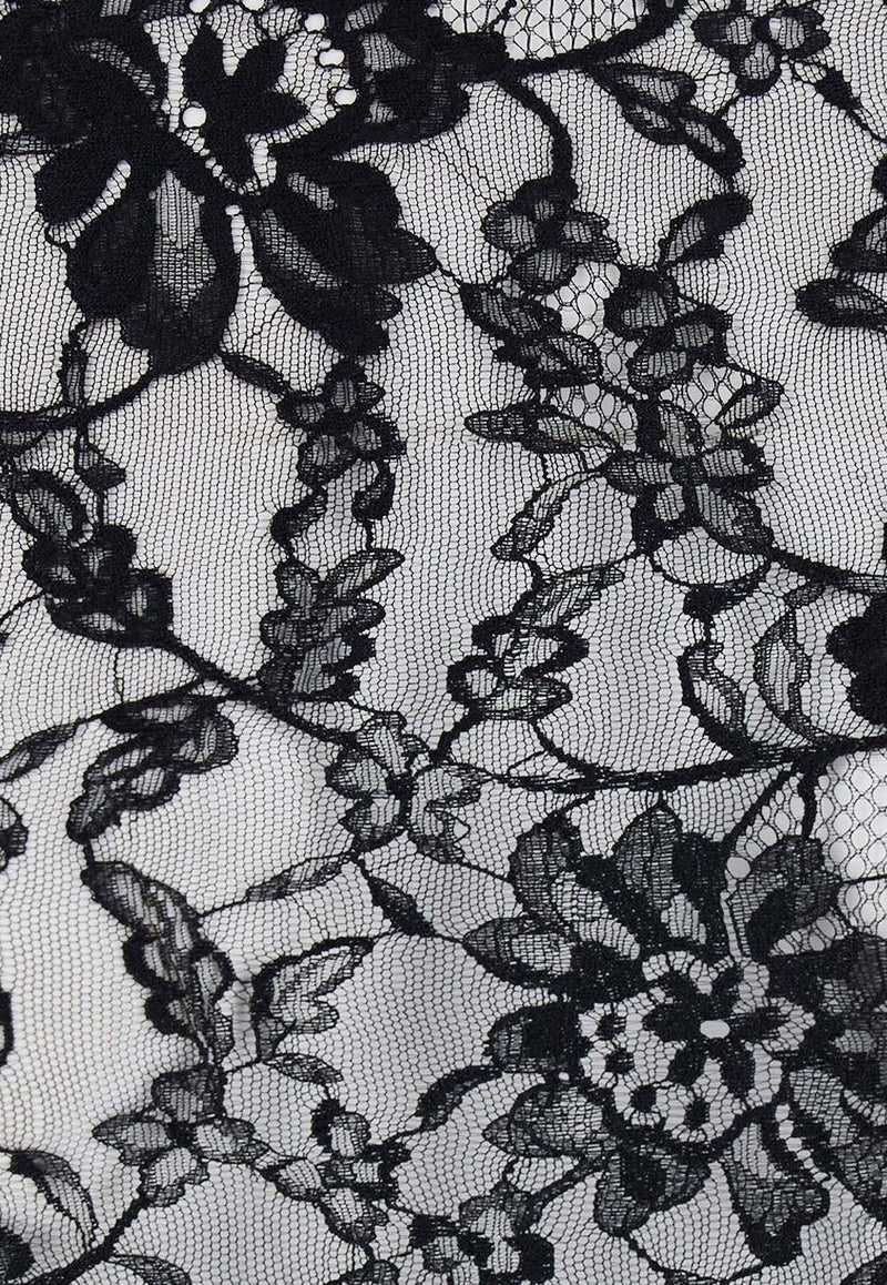 Valentino Floral Lace Bodysuit Top Black 7B0MR01Z9TS0NO_Black_30005355