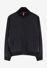 Gucci GG Supreme Zip-Up Bomber Jackets Black 792383XJGSE1000_Black_29849797