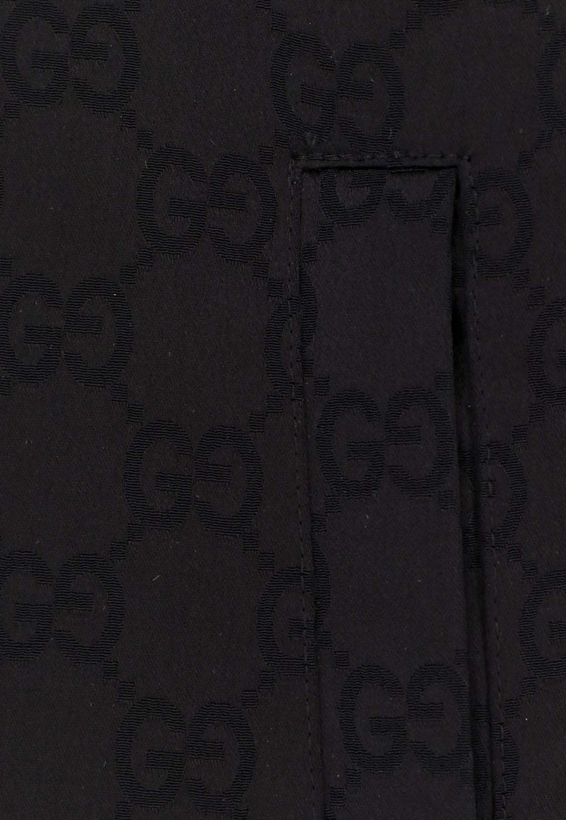 Gucci GG Supreme Zip-Up Bomber Jackets Black 792383XJGSE1000_Black_29849797