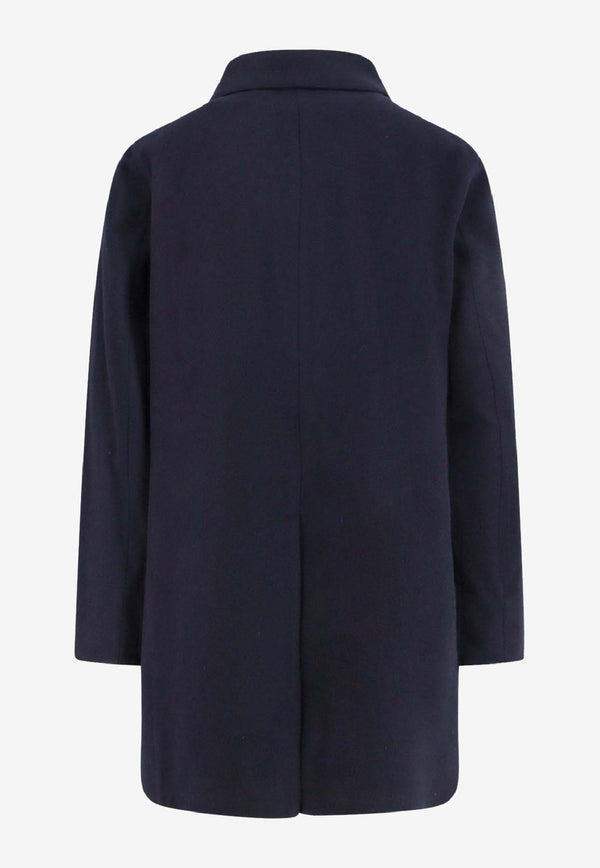 Paltò Cantuccio Single-Breasted Buttoned Coat Navy B51PUCANTFWO205_Black_35065866