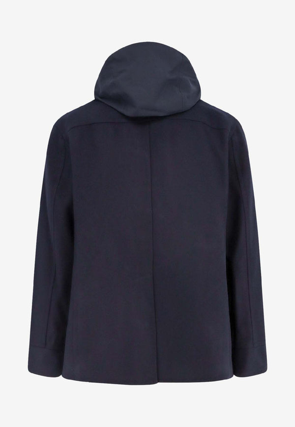 Paltò Single-Breasted Buttoned Coat Black B51PUFIORFWO205_Black_35065834