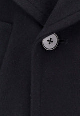 Paltò Single-Breasted Buttoned Coat Black B51PUFIORFWO205_Black_35065834