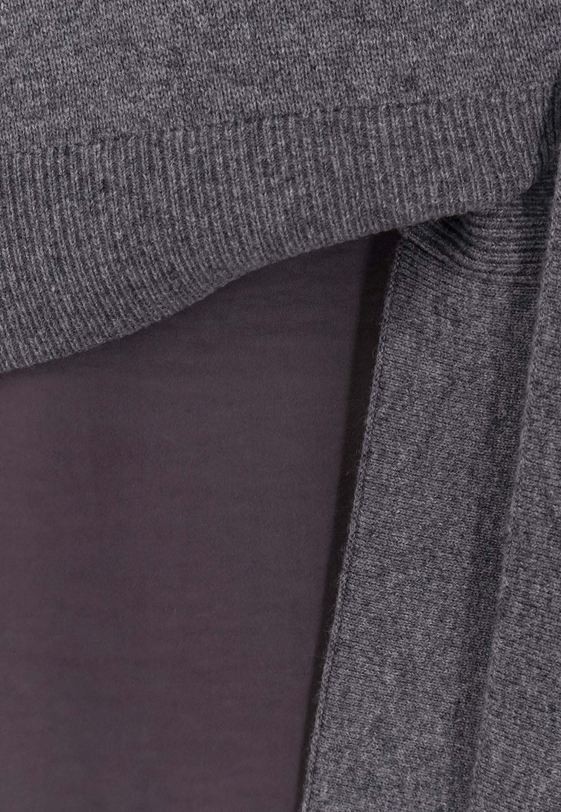 Hugo Boss Flalina Wool-Blend Midi Dress Gray 50547867022_Grey_30893706