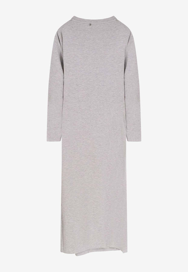 Hugo Boss Erlot Knotted Midi Dress Gray 50547821056_OPEN WHITE_30893762