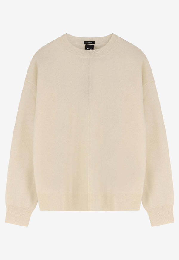 Hugo Boss Fascona Crewneck Sweater Cream 50547883118_OPEN WHITE_30893606