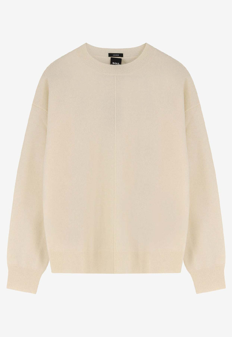 Hugo Boss Fascona Crewneck Sweater Cream 50547883118_OPEN WHITE_30893606