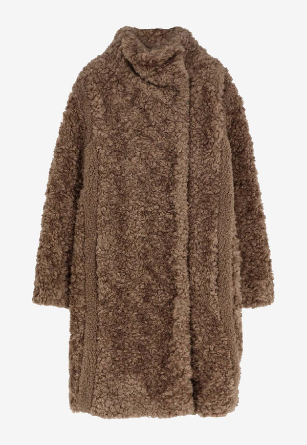 Hugo Boss Faux Fur Coat Brown 50548340247_OPEN BROWN_30893722