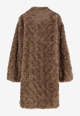 Hugo Boss Faux Fur Coat Brown 50548340247_OPEN BROWN_30893722