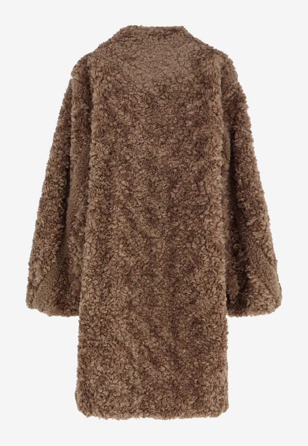 Hugo Boss Faux Fur Coat Brown 50548340247_OPEN BROWN_30893722