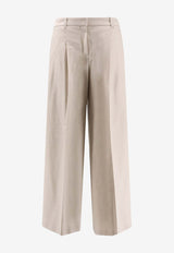 Hugo Boss Tiana Wool-Blend Pants White 50548280118_OPEN WHITE_30893754