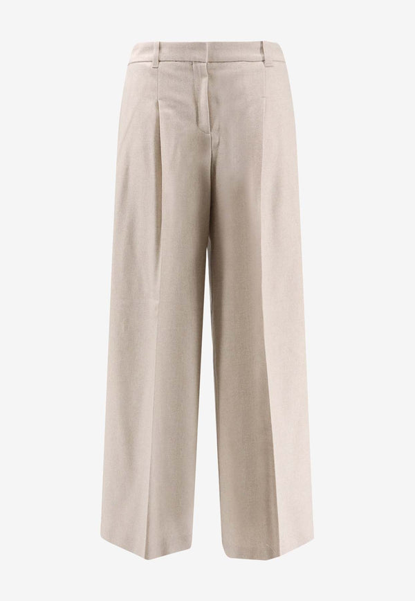 Hugo Boss Tiana Wool-Blend Pants White 50548280118_OPEN WHITE_30893754