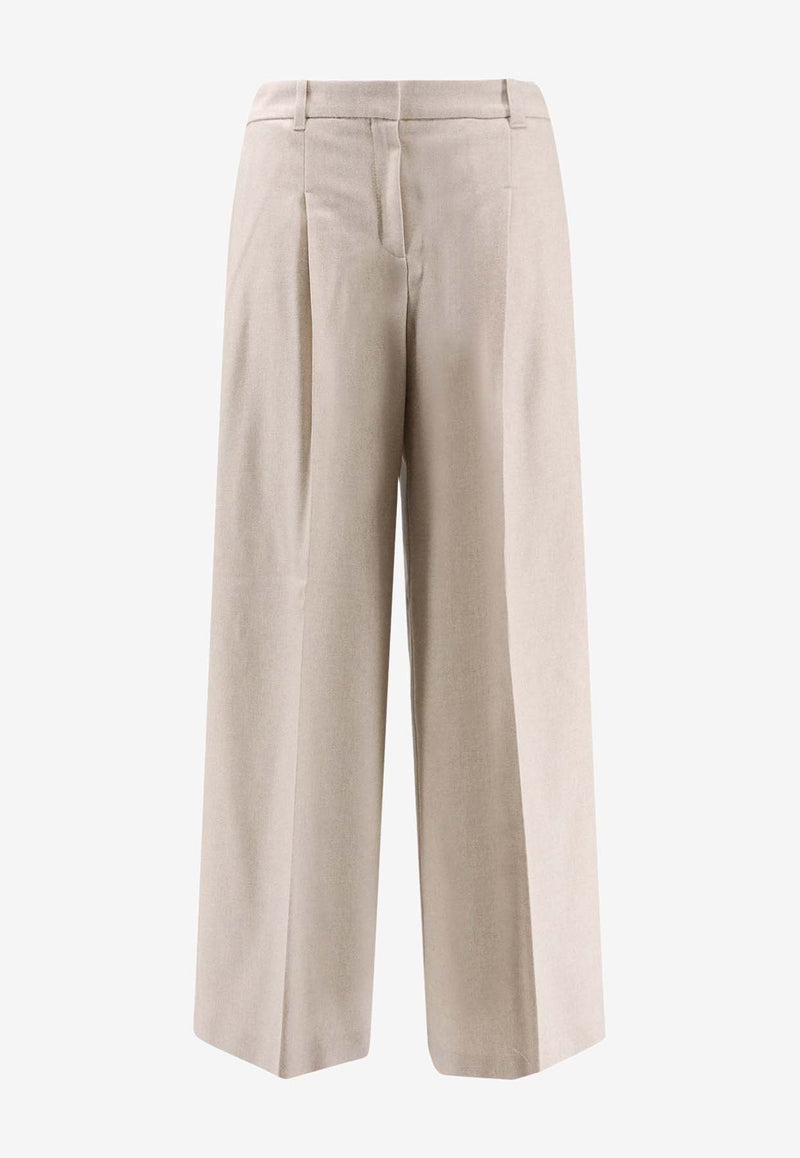 Hugo Boss Tiana Wool-Blend Pants White 50548280118_OPEN WHITE_30893754