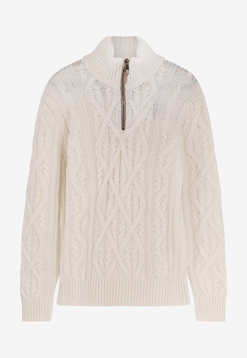 Hugo Boss Harpreno Wool and Cashmere Sweater White 50557441118_OPEN WHITE_30893681