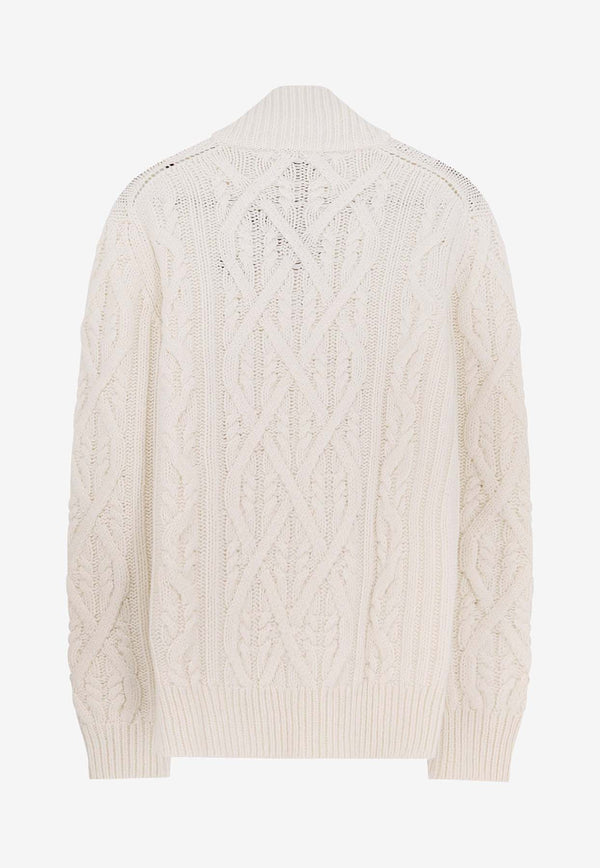 Hugo Boss Harpreno Wool and Cashmere Sweater White 50557441118_OPEN WHITE_30893681