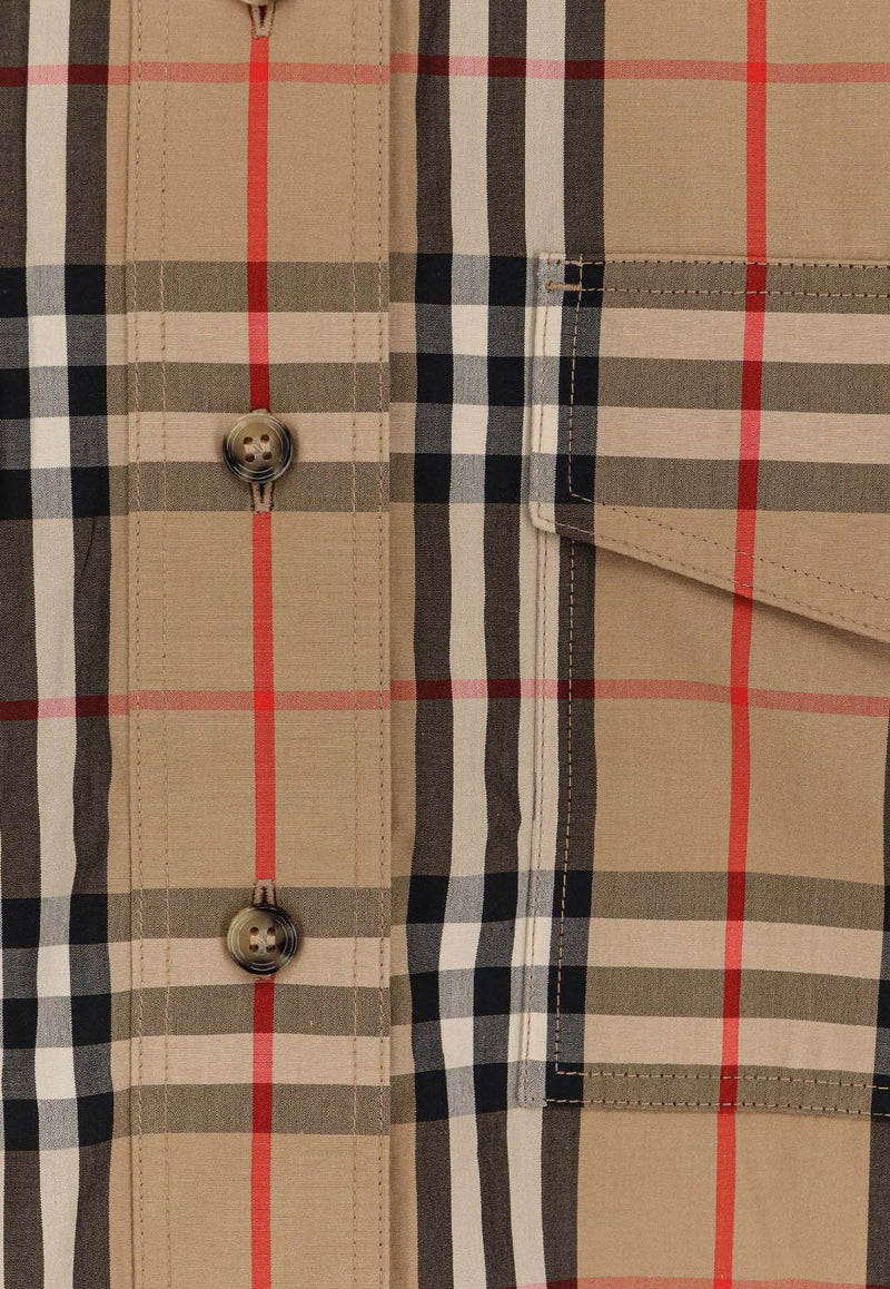 Burberry Signature Check Buttoned Shirt Beige 8111851A7028_Beige_29838787